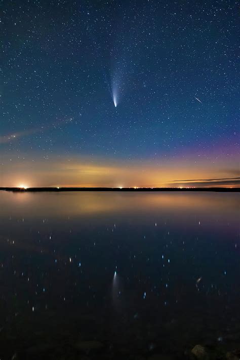 Comet Neowise Reflected In Teh Still Photograph By Alan Dyer Fine Art