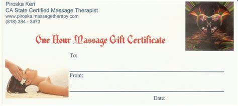 You also have to know how to market your services the right way. Massage Gift Certificate Template | playbestonlinegames
