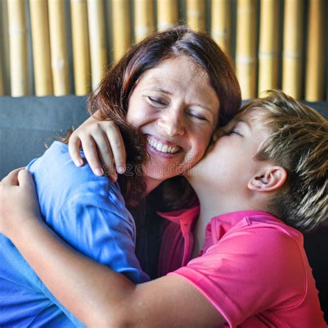 Son Kissing Mother Free Stock Photos Stockfreeimages