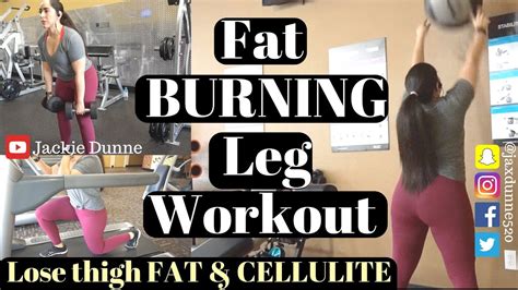 Fat Burning Leg Workout For Women Lose Thigh Fat And Cellulite Youtube
