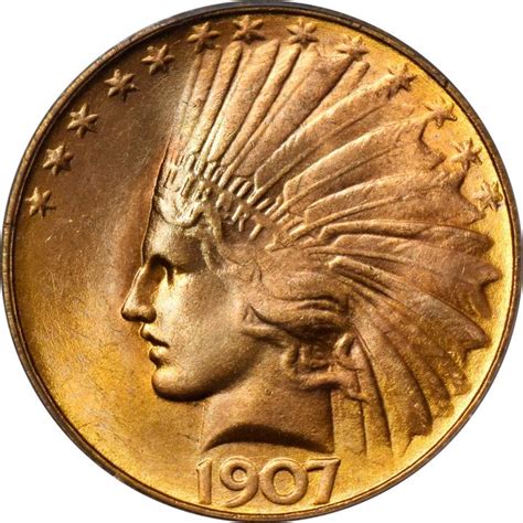 A Rare 10 Gold Coin Designed By Augustus Saint Gaudens At Teddy
