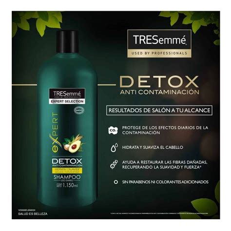 Shampoo Tresemmé Detox Aguacate Anti Contaminacion 115 L Kiwi