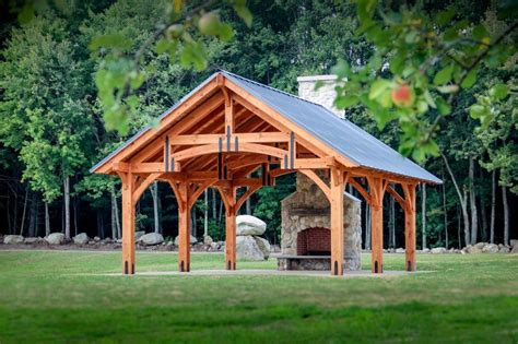 20 X 24 Alpine Timber Frame Pavilion Outdoor Pavilion Outdoor
