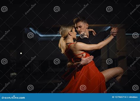 Beautiful Passionate Dancers Dancing Stock Photo Image Of Black Couple