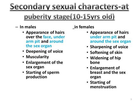 what are secondary sexual characterlist the secondary sexual characters in males and females