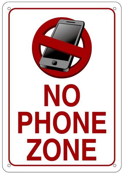 No Phone Zone Sign Aluminum Signs 10x7 No Cell Phone Sign Library