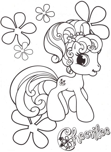 They are shining examples of the magical qualities of friendship! My Little Pony Princess Cherilee Coloring Page - My Little ...