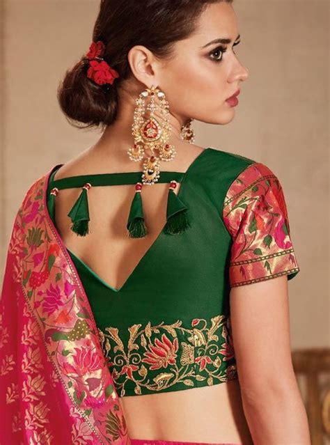 Saree Blouse Neck Designs 2020 Online Buy Readymade Blouse Buy Indian Saree Blouse Designs