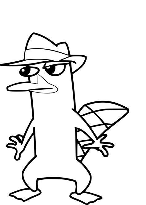 Perry The Platypus Coloring Outline By Jaycasey On Deviantart