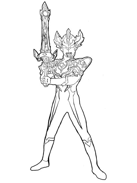 Ultraman Taiga Coloring Pages For Boys Coloring Book Pages Coloring