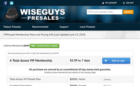 Presale Passwords Ticketinfo Directory