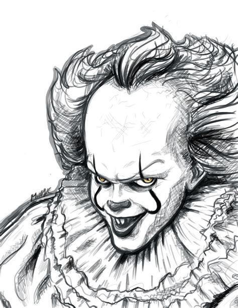 You can now print this beautiful scary baby pennywise by dufort coloring page or color online for free. Messy portrait of Pennywise~ - Қrazy's Blog | Badass ...