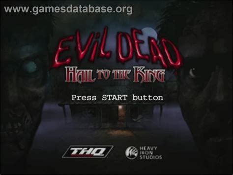 Evil Dead Hail To The King Sega Dreamcast Artwork Title Screen