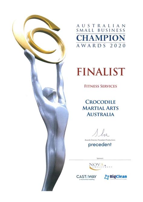 Australian Small Business Champion Awards 2020 Finalists Crocodile