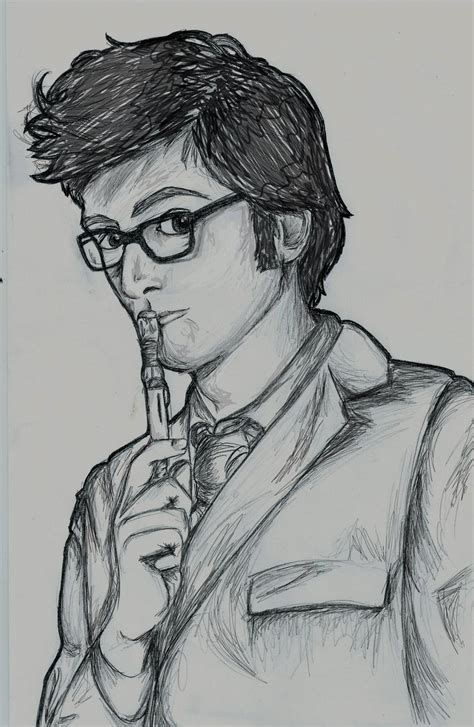 Tenth Doctor Realistic Drawing Drawing Skill