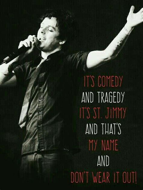 St Jimmy Green Day Comedy And Tragedy Billie Joe Armstrong