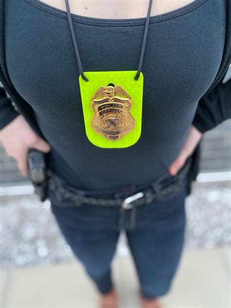 police badge holder law enforcement ts duty gear undercover conceal carry high