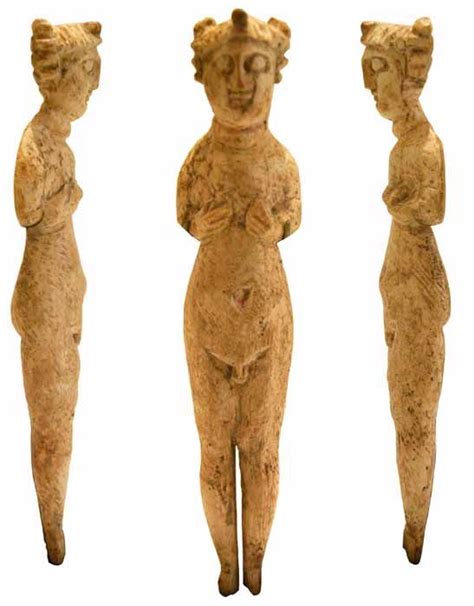 late roman bone sculpture of a hermaphrodite origin mediterranean circa 4 th century ad to 6