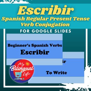 Escribir Spanish Present Tense Verb Conjugation For Google Slides