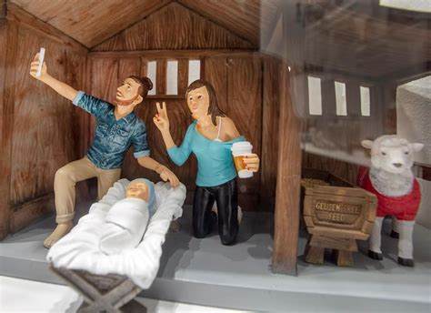 Hipster Nativity Scene In Montreal Doesnt Please All The Faithful