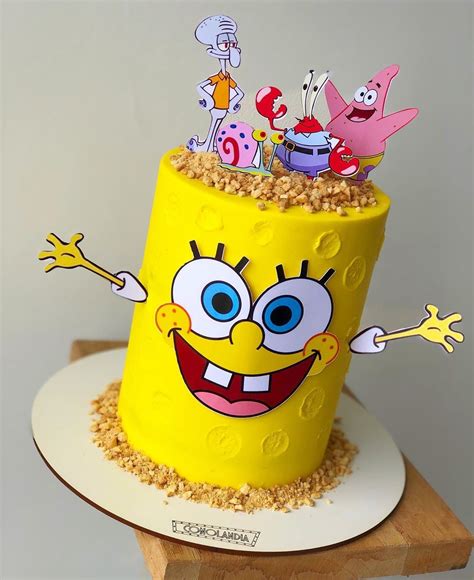 15 Cool And Quirky Spongebob Cake Ideas And Designs Spongebob Birthday