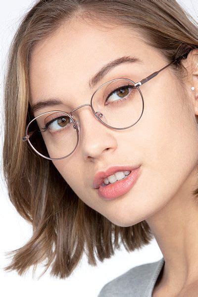 rose gold round prescription eyeglasses medium full rim metal eyewear memento in 2020 rose