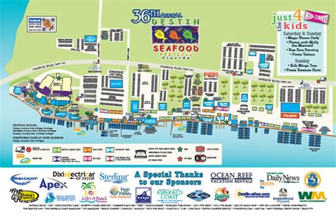 Destin Seafood Festival Destin Harbor Parking And Maps