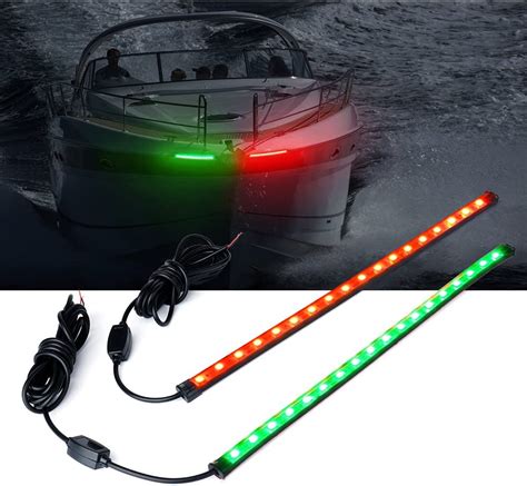 Xprite 12 Led Boat Navigation Lights Red And Green Bow Boat Light