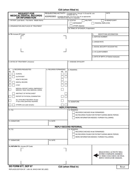 Dd Form 877 Fill Out Sign Online And Download Fillable Pdf