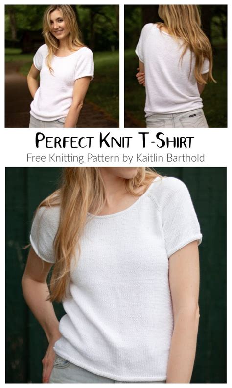 Perfect Knit T Shirt Free Knitting Pattern Knitting Pattern Knitted