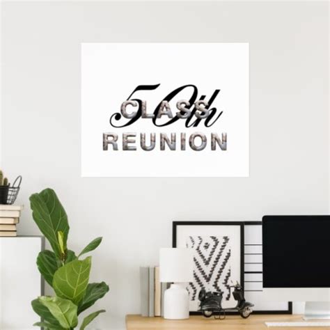 Tee 50th Class Reunion Poster Zazzle