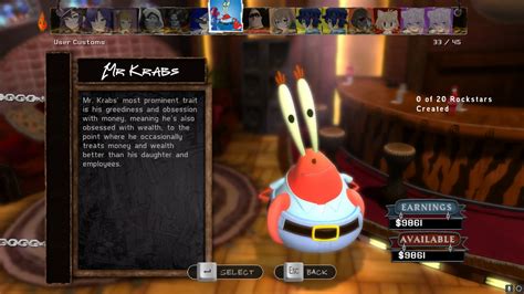 Eugene Krabs Guitar Hero World Tour Definitive Edition Wiki Fandom