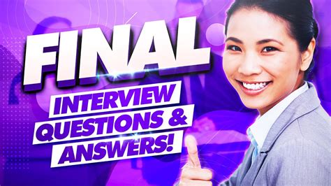 Final Interview Questions And Answers Final Job Interview Tips