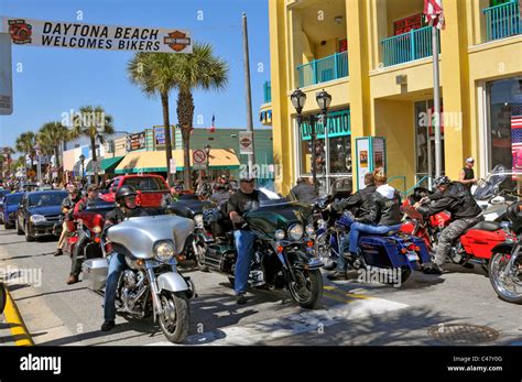 Daytona Beach Bike Week Motorcycle Event Rally Activity Celebration