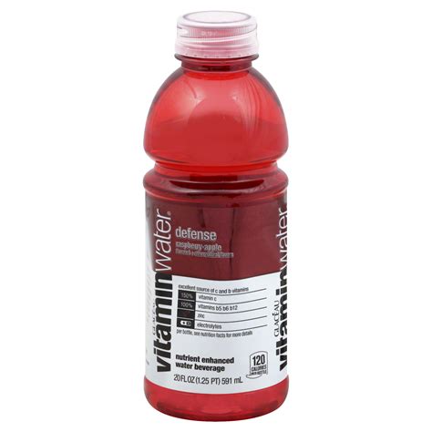 Glaceau Vitamin Water Nutrient Enhanced Water Beverage Defense