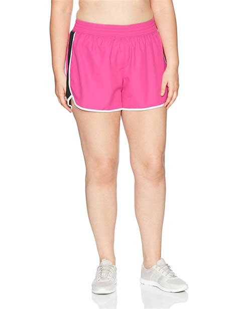 Just My Size Womens Plus Size Active Woven Run Short Running Shorts