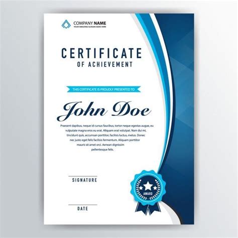 Diploma Modern Editable En Word Certificados E Certificate Design