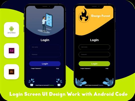Login Screen Ui Design In Android Studio With Source Code Lightroom Images