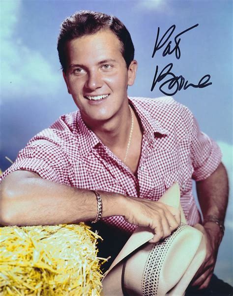 Todd Mueller Autographs Pat Boone Signed Color Photograph