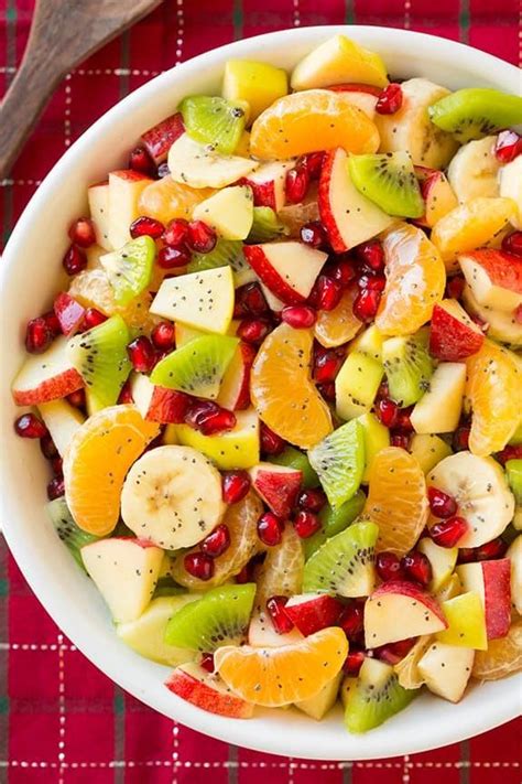 Individual fruit salad ideas : Winter Fruit Salad with Lemon Poppy Seed Dressing ...