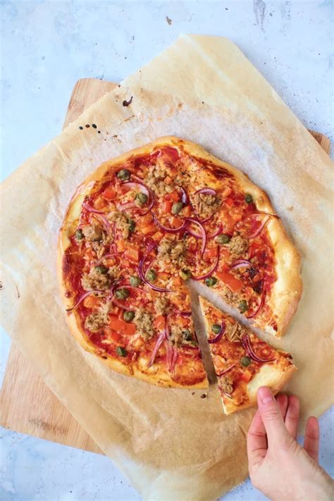 Recept Zelfgemaakte Pizza Met Tonijn Jaimys Kitchen
