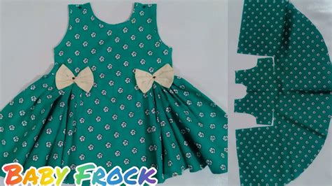 Diy Baby Frock Cutting And Stitchingfull Flared Baby Frock Cutting And