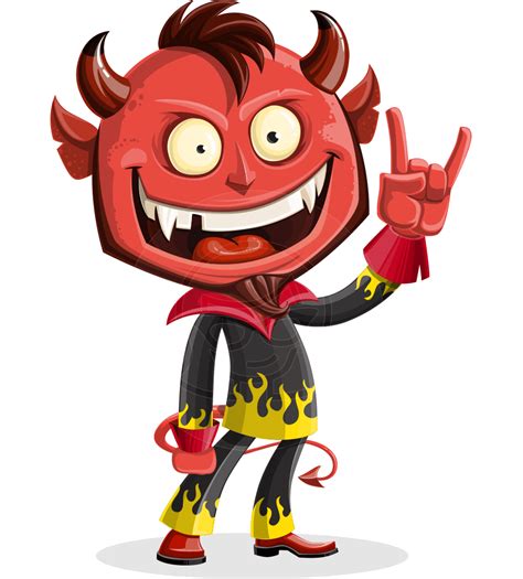 Vector Devil Cartoon Character Duncan The Devil Graphicmama