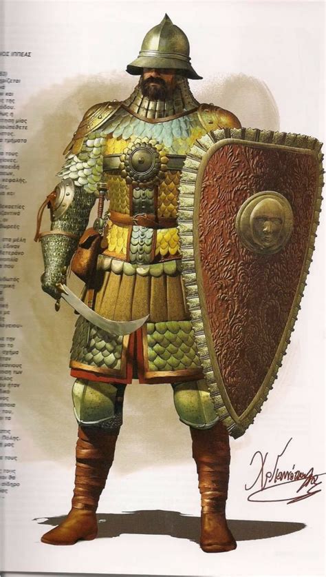 The Cataphract Armor Of Byzantine Empire Ancient Warfare Ancient