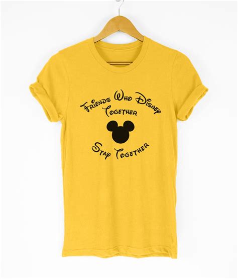 Friends Who Disney Together Shirts Bestfriend T Shirt Bff Cute Etsy