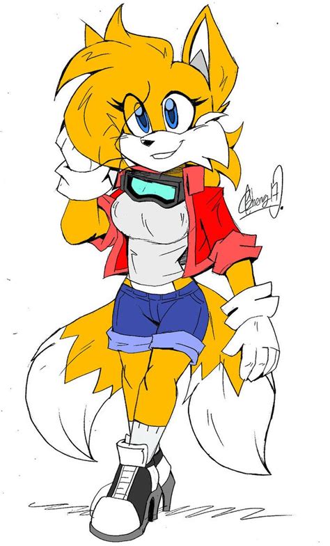 Ellie The Fox Sketch 1 By Akatsukishiranui On Deviantart Fox Sketch Sonic