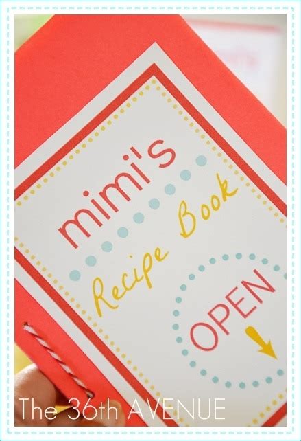 Paper Craft Food Shapes Recipe Book The 36th Avenue