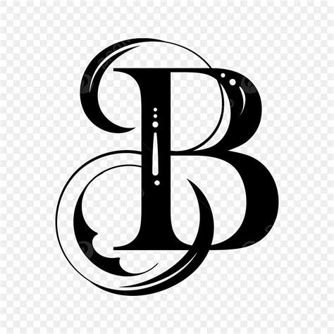 Alphabet B Vector Hd Images Alphabet Letter B With Ornaments Vintage