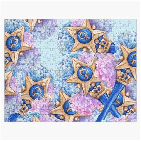 Sailor Moon Puzzles Floral Sailor Mercury Wand Jigsaw Puzzle Rb2008