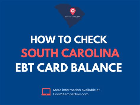 This automated system requires beneficiaries to enter their ebt card numbers in order to access their remaining benefit totals. South Carolina EBT Card Balance - Phone Number and Login ...